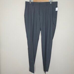 Saks Fifth Avenue Replenmens Woven FF Dress Pant Sz 36W / 32L Grey